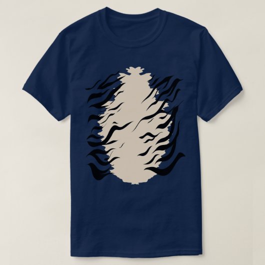 オレンジトラストライプの Tシャツ (デザイン正面)