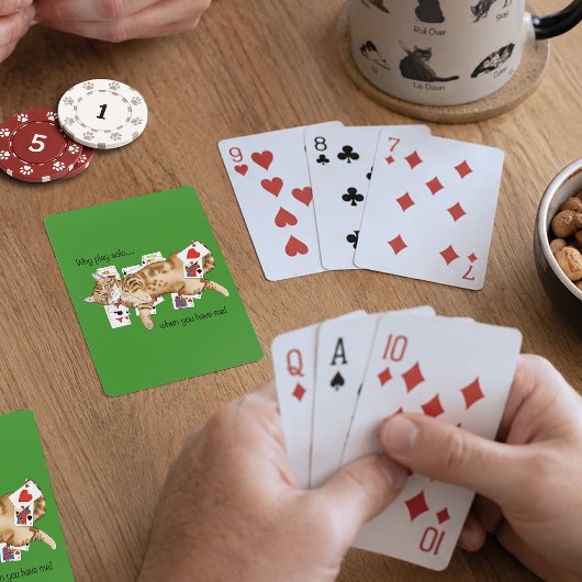オレンジトラ猫のソリティアトランプゲーム トランプ