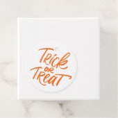 オレンジトリックまたはトリートハンドレタリングハロウィーン フェイバータグ (インサイチュ)