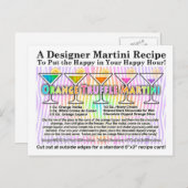 オレンジトリュフルマルティニカクテルレシピはがき ポストカード (正面/裏面)
