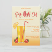 オレンジトロピカルシトラス飲料女子会 招待状 (スタンド正面)