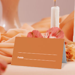 オレンジトロピカルディスコ結婚ズ プレイスカード