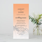 オレンジトロピカルパームツリービーチ結婚式 メニュー (スタンド正面)