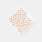 オレンジトーンスターズ:バースデーパーティナプキンズ スタンダードカクテルナプキン (角)