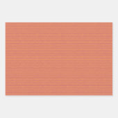 オレンジトーンラッピング紙セット3デザイン ラッピングペーパーシート (正面)