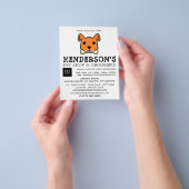 オレンジドッグとボーン、ペットストア&トリマー チラシ (手)