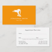 オレンジドッグ歩くペットシッティングベットアポイントメント 予約カード (正面/裏面)