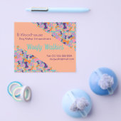 オレンジドッグ骨デザイン業務用文房具フライヤー チラシ (シングル)