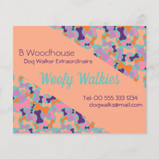 オレンジドッグ骨デザイン業務用文房具フライヤー チラシ