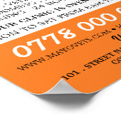 オレンジドッグ、獣医、獣医サービス ポスター (角)