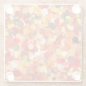 オレンジドットガラスコースター ガラスコースター (裏面)