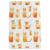 オレンジドット&キャッツミディアム抱き枕 ミディアムペーパーバッグ (裏面)