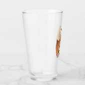 オレンジドラゴンの秋の自然ファンタジーアート タンブラーグラス (右)