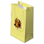 オレンジドラゴンカートゥーンスモール抱き枕 スモールペーパーバッグ (裏面アングル)