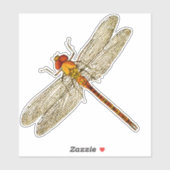 オレンジドラゴンフライ シール (シート)