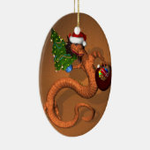 オレンジドラゴン セラミックオーナメント (右)