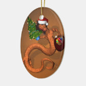 オレンジドラゴン セラミックオーナメント (左)