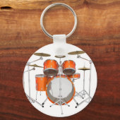 オレンジドラムキット： キーホルダー (正面)