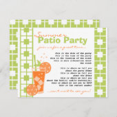 オレンジドリンク 招待状 (正面/裏面)