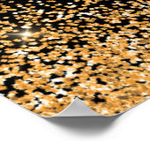 オレンジドレスフェイクグリッターキンセアニェラへようこそ ポスター (角)