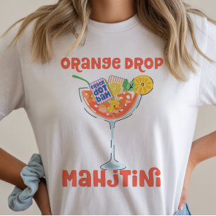 オレンジドロップマティーニ麻雀コックテールTシャツ Tシャツ
