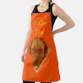 オレンジドーグ・ボルドー・ドッグ・デザイン エプロン (インサイチュ)