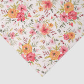 オレンジドードルガーデンフラワーパターン 薄葉紙 (詳細)