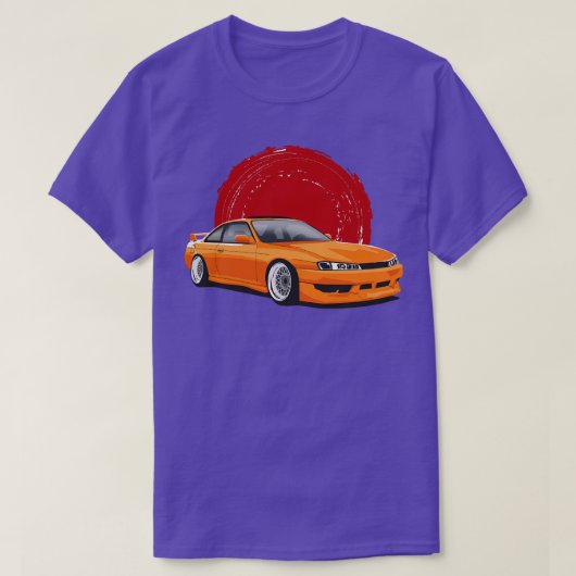 オレンジニッサンシルビアS14コウキ Tシャツ (デザイン正面)