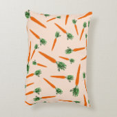 オレンジニンジン模様 アクセントクッション (裏面(縦))
