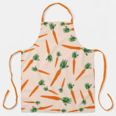 オレンジニンジン模様 エプロン (正面)