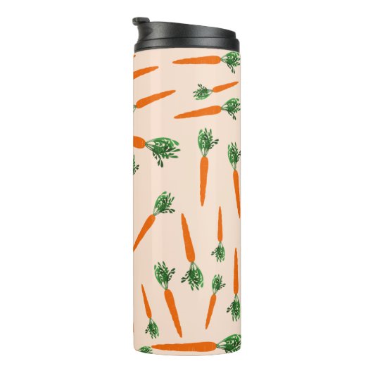 オレンジニンジン模様 タンブラー (回転右)