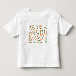 オレンジニンジン模様 トドラーTシャツ