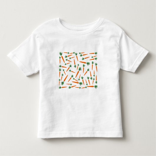 オレンジニンジン模様 トドラーTシャツ (正面)