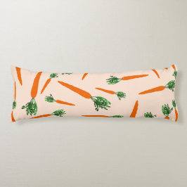 オレンジニンジン模様 ボディピロー