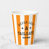 オレンジノー失ったトアゲートカスタムチームゲームデー 紙コップ (裏面)