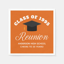 オレンジハイスクール懇親会パーソナライズされたパーティー スタンダードカクテルナプキン