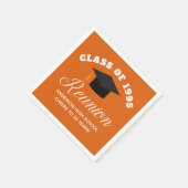 オレンジハイスクール懇親会パーソナライズされたパーティー スタンダードカクテルナプキン (角)