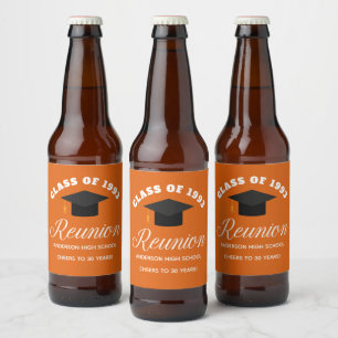 オレンジハイスクール懇親会パーソナライズされたパーティー ビールラベル