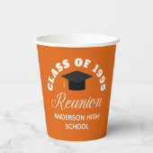 オレンジハイスクール懇親会パーソナライズされたパーティー 紙コップ (裏面)