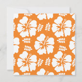 オレンジハイビスカスの結婚式招待状 招待状 (裏面)