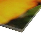 オレンジハイビスカスサイドビュー カッティングボード (角)