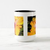 オレンジハイビスカスサイドビュー マグカップ (中央)