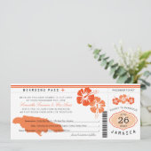 オレンジハイビスカスジャマイカボーディングパス結婚ズ セーブザデート (スタンド正面)