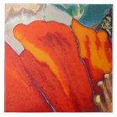 オレンジハイビスカスパート2/12 タイル (正面)