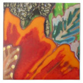 オレンジハイビスカスパート3/12 タイル (正面)