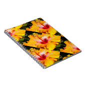 オレンジハイビスカスフラワーサイドビュー ノートブック (右側)