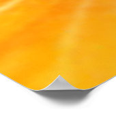 オレンジハイビスカスフラワーサイドビュー ポスター (角)