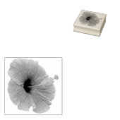 オレンジハイビスカスフラワートロピカルフローラ ラバースタンプ (押印)