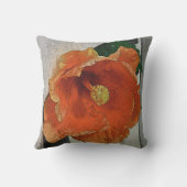 オレンジハイビスカス クッション (裏面)