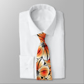 オレンジハイビスカス ネクタイ (タイ)